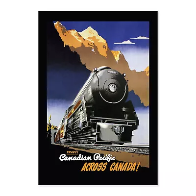 Canadian Pacific Across Canada 1940s Vintage Style Travel Poster - Classic Art • $16.99