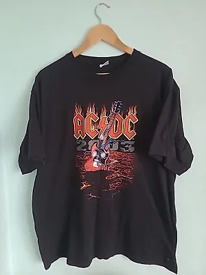 AC DC Vintage 2003 Germany Tour Shirt Official Licensed Tshirt Size XL • £27.99