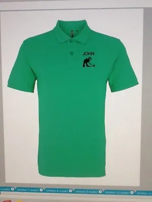 Personalised Lawn Bowls Golf Polo Shirts Men / Ladies Ideal Gift • £14.99