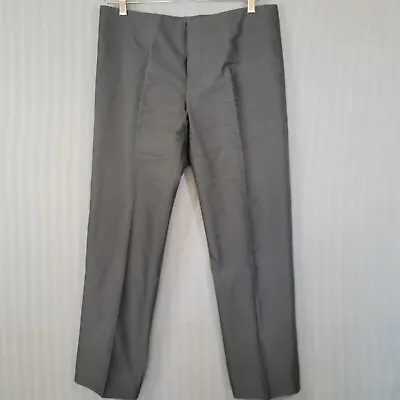 Marni Made In Italy Womens Pants Gray Size 44 Tapered Fit Metallic Sheen • $27.99