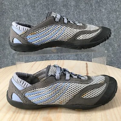 Merrell Shoes Womens 7.5 Pace Glove Lavender Water Barefoot Sneaker J35710 Gray • $23.74