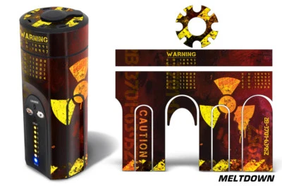 247 Skin Arizer Solo Meltdown Wrap Decal Sticker Portable Vaporiser Skin Wrap • £6.50