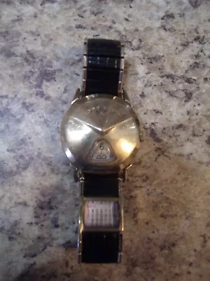 Vintage Lord Elgin Jump Hour Watch With Speidel Calendar Band-manual Wound • $150