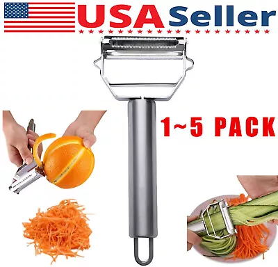 Stainless Steel Potato Peeler Vegetable Grater Fruit Slicer Carrot Cutter Tools • $6.67
