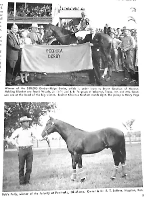 1955 QUARTER HORSE Journal Magazine - GO MAN GO Goes Fast - LIGHTNING BAR • $14.27