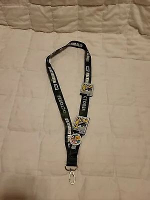 SDCC 2018 Walking Dead Lanyard + 3 Pins W/ 2 Enamel Collectible Attendee Pins • $9.95