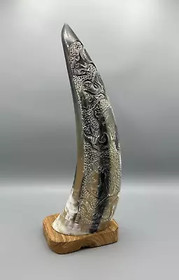 Hand Carved Engraved Decorative Horn Tusk • $75