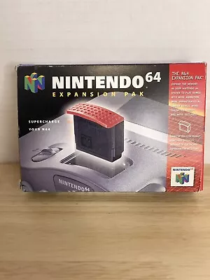 Nintendo 64 Expansion Pak & Box - Authentic N64 Memory Pack OEM Original NUS-007 • $71.70