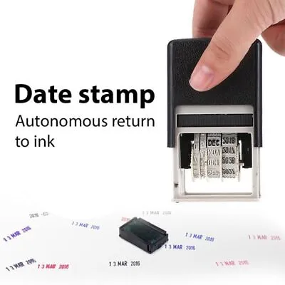 £4.75 • Buy Date Stamp - Self Inking Rubber Stamp Print - DIY Office Supplies