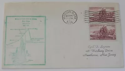 Mandan North Dakota To Billings Montana September 15 1954 First Flight Airmail • $2.99