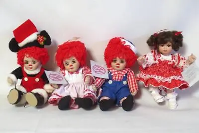 4 Marie Osmond Tiny Tot Dolls Rosie & Rags Very Beary In Love Rags Christmas • $21.99