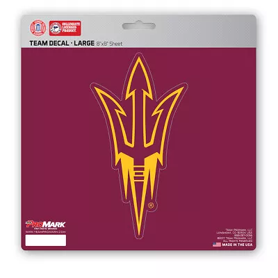 Fanmats NCAA Arizona State Sun Devils Decal Large 8 X8  Auto RV Cooler Luggage • $8.99