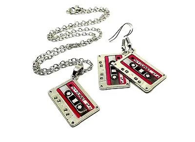 Cassette Tape 80s 90s Retro Set Disco Pop Pendant Chain Necklace Earring Choice • £7.95