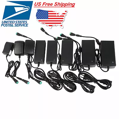 $2.49 • Buy 12V AC To DC Wall 1A 2A 2 Pin / 3A 5A 8A 3 Pin Power Supply Adapter 100 240 Volt