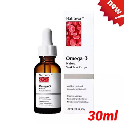 Vegan Omega-3 Natural Vasclear DropsFish Oil AlternativeDHAEPAImmune Suppor • £4.43