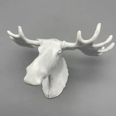 Moose Head Hanger ~ Wall Mount ~ White • $29.99
