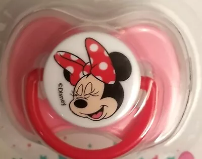 Disney Baby Light Pink MINNIE MOUSE Pacifier Binky With Cover Included - NEW!! • $4.99