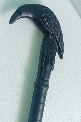 Antique Black Brass Crow Head Handle Stainless Steel Tactical Walking Stick Cane • $46.06