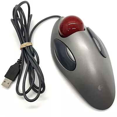 Working Logitech Marble Mouse T-BC21 Optical Trackball Wired USB Ergonomic • $59.99