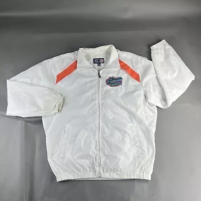 Florida Gators Jacket Medium White Mens G-III Sports Ncaa Full Zip Stained Used • $19.99