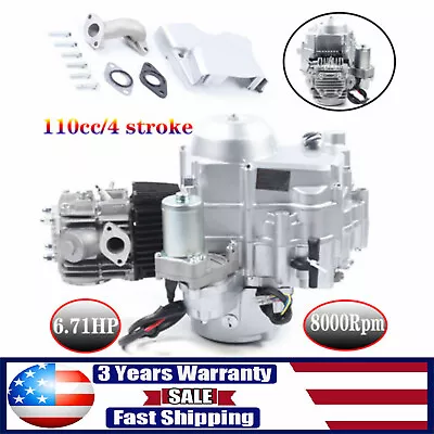 110cc 4 Stroke Electric Start Auto Engine Motor For ATV GO Kart 308-999003 • $170.05