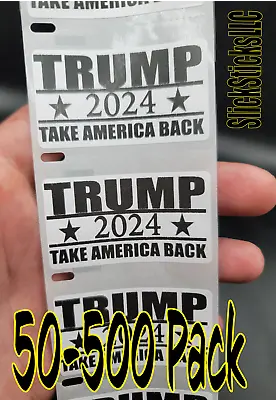 TRUMP 2024 TAKE AMERICA BACK Stickers 25-500 Pack Politic Decal Donald Election • $2.89