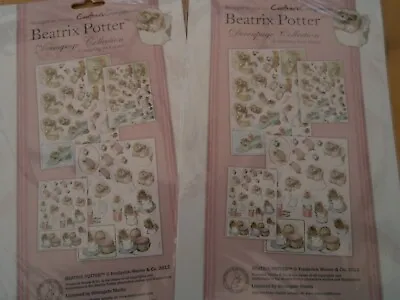 £10 • Buy 2 Packs Beatrix Potter Decoupage Collections