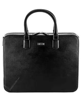 Montblanc 109620 Meisterstück Selection Navy Blue Saffiano Leather Briefcase New • $1338