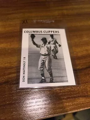 1984 Don Mattingly Columbus Clippers Minor League  Promo Card • $4.99