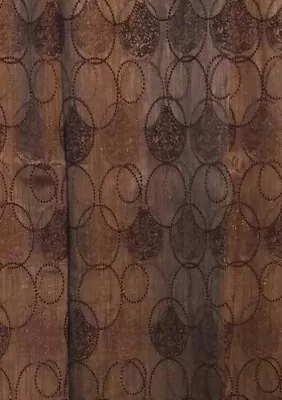 Brown Color Curtains Drapery - High Ceiling - One Panel 52  X 96  • $11.89