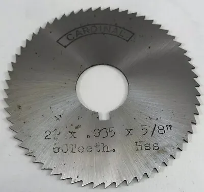 Horizontal Milling Cutter 2-1/4”X 0.035”X 5/8” BoreCardinal60Teeth HSS.(SC5)D4 • £4.99