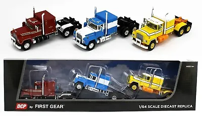 DCP 1:64 *MACK R MODEL* Semi Truck With Flattop Sleeper 3pc TRIO-SET #2 *NIB* • $129.99