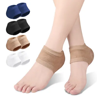 Gel Silicone Heel Protector Sleeve Heel Pads Heel Cups Plantar Fasciitis Supp-qe • $6.59