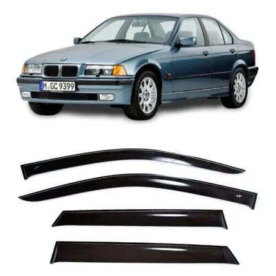 For BMW 3 E36 Sd 1990-98 Side Window Wind Visors Sun Rain Guard Vent Deflectors • $89.90