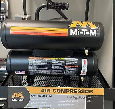 Mi-T-M Electric Industrial Air Compressor -AM1-HE02-05M - 5-Gal.- New • $574.99