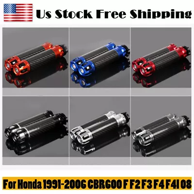 7/8  Motorcycle Handle Bar Grips For Honda 1991-2006 CBR600 F F2 F3 F4 F4I 08 • $13.98