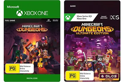 Minecraft Dungeons Standard Ultimate Edition XBOX Series X|S ONE GAME BRAND NEW • $33.64