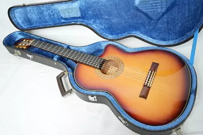 Classical Guitar K. Yairi RCE-1201 SB Sunburst Japan Made And Hard Case • $1494