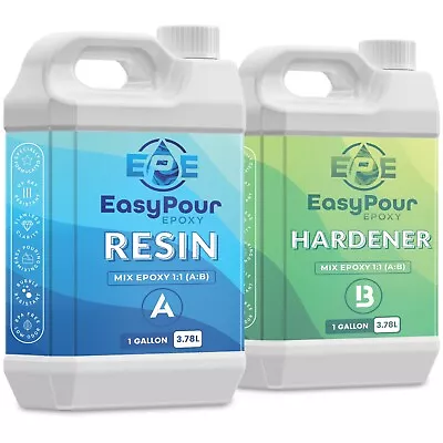 EPE EasyPour Epoxy 2 Gallon Kit - Crystal Clear High Gloss Resin And Hardener • $109.95