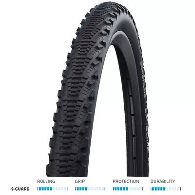 Schwalbe CX Comp K-Guard 700x38c Blk/Refl Cycle Bike Tyre • $34.83