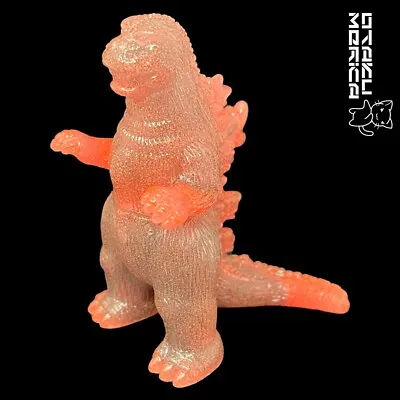 Marusan Margacha 1974 Godzilla (Black And Red Marble) Kaiju Sofubi Figure 2.5in • $39.99