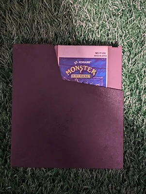 Nes Monster In My Pocket Game Cartridge Only Tested W/ Dust Cover • $75