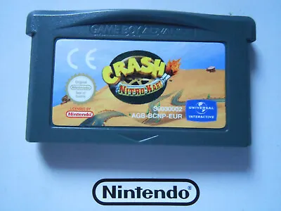 Crash Bandicoot Nitro Kart * Nintendo Gameboy Advance Sp Ds 100% Genuine • £9.98