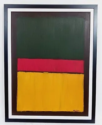 Amazing Mark Rothko Oil On Canvas Dated 1950 With Frame In Good Condition • $350