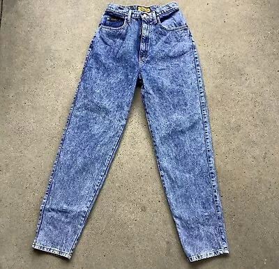 Vtg 80s 90s Sasson Mom Jeans Acid Washed High Waisted Tapered Size 10 27” X 31” • $29.99