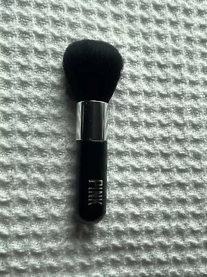 Victoria’s Secret PINK Logo Black Round Fluffy Powder Makeup Brush 4.5” NEW • $15.99