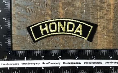 Vintage HONDA Car Motorcycle Company Logo Rocker Tab Patch 1970’s Felt • $6.38