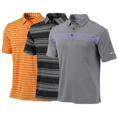 NEW Mens Columbia Assorted Golf Polo 3 Pack $225 Retail - Choose Size • $29.99