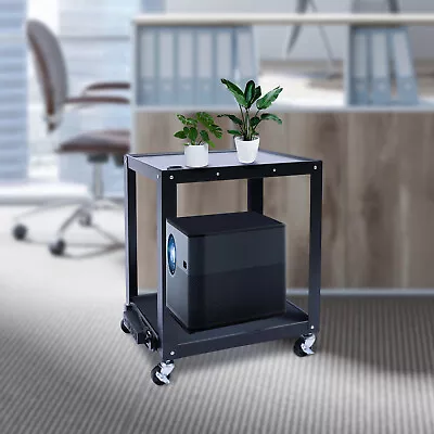 AV Cart Media Cart With Power Strip Monitor Projector Holder Shelves For Office • $85.50