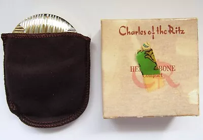 $29.95 • Buy Vintage Charles Of The Ritz Herringbone Compact Translucent Powder Orig Box
